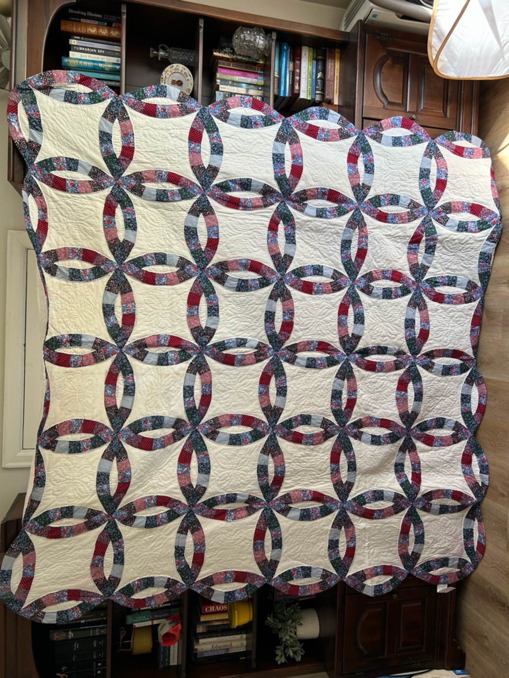 Handmade Double Wedding Ring Quilt